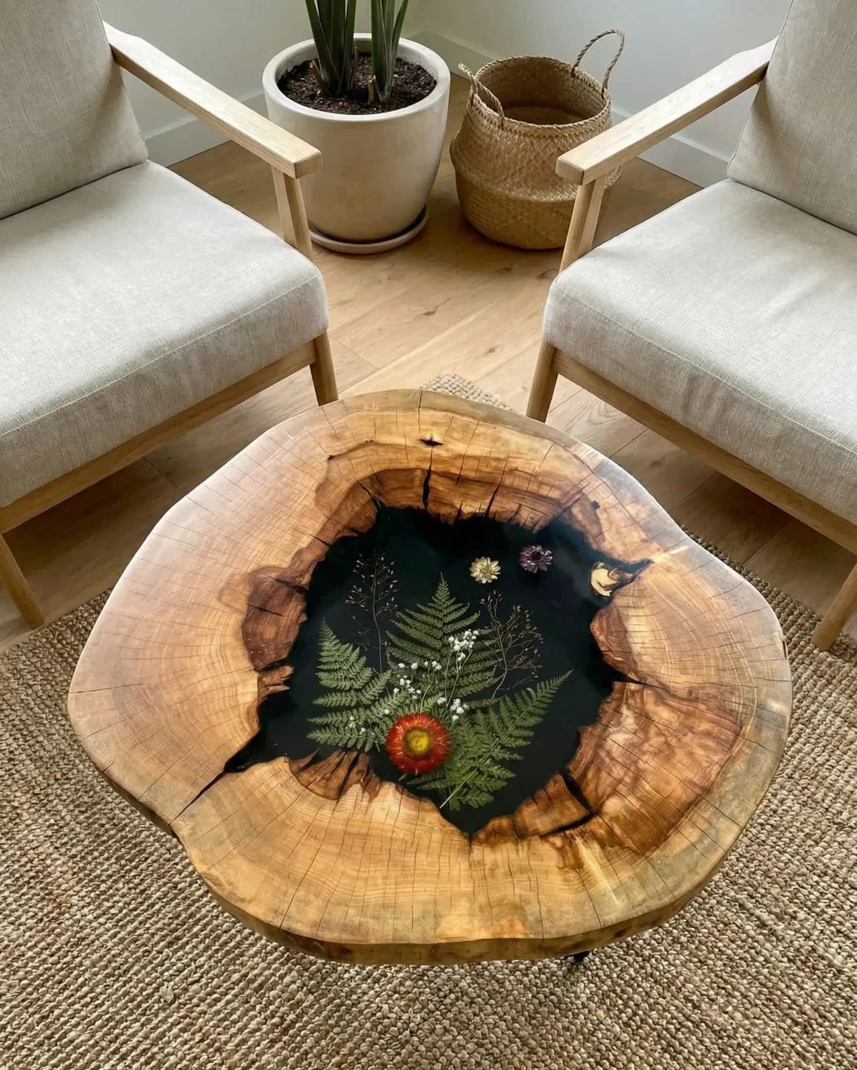 Stolik kawowy "Kasztanowa łąka I"