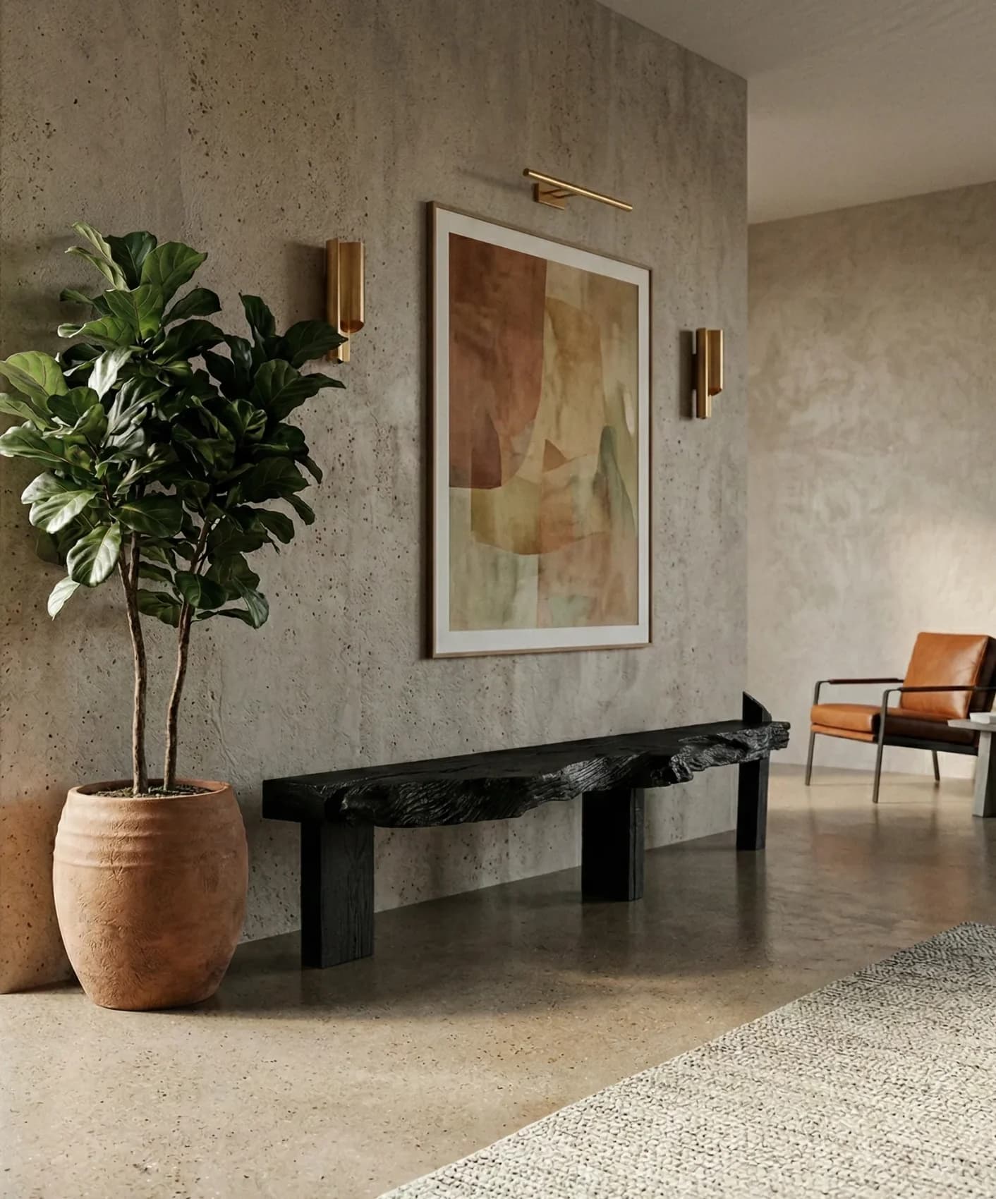 Brutalistyczna ława "Tajemnica podziemi I"