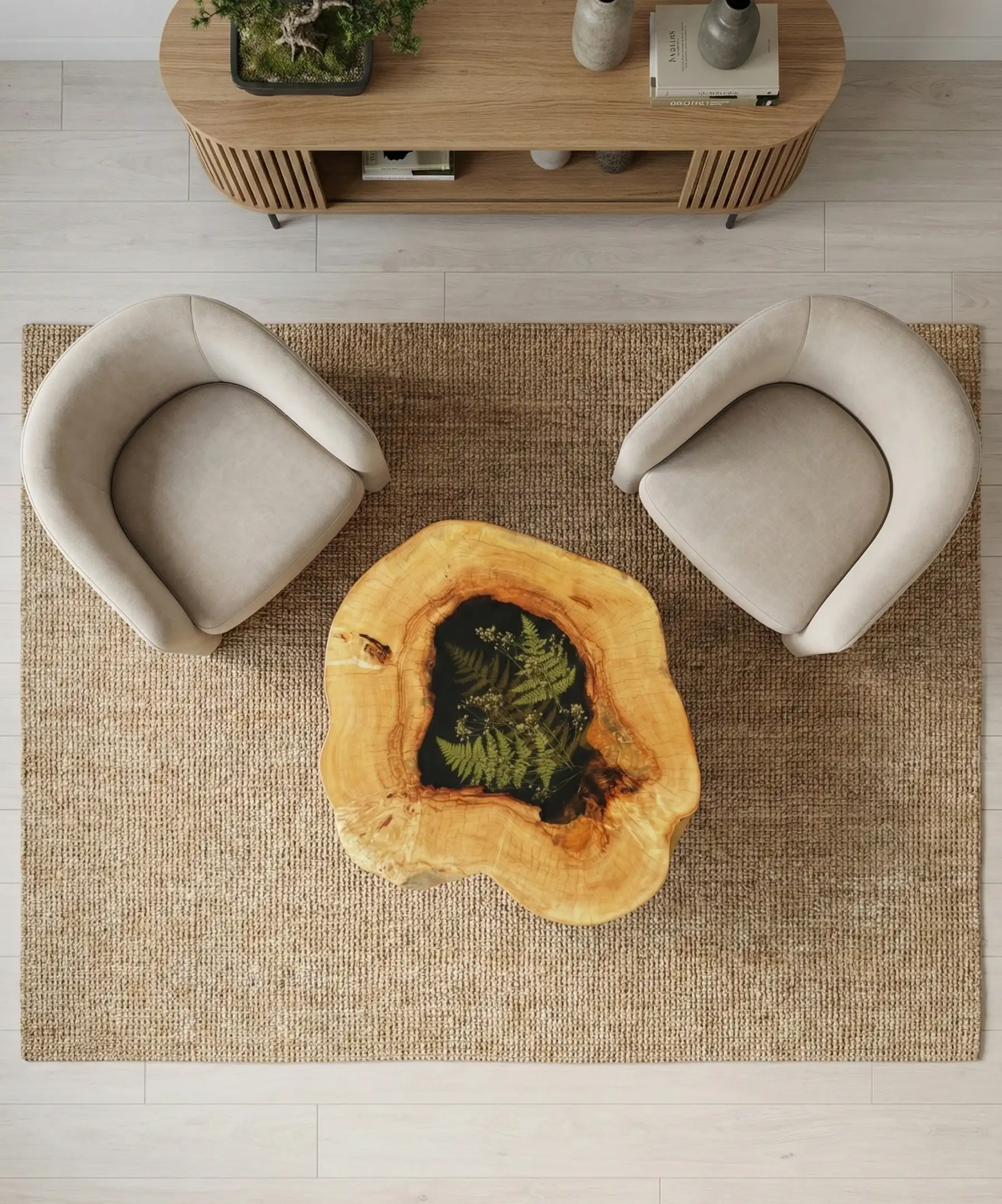 Stolik kawowy "Kasztanowy las"