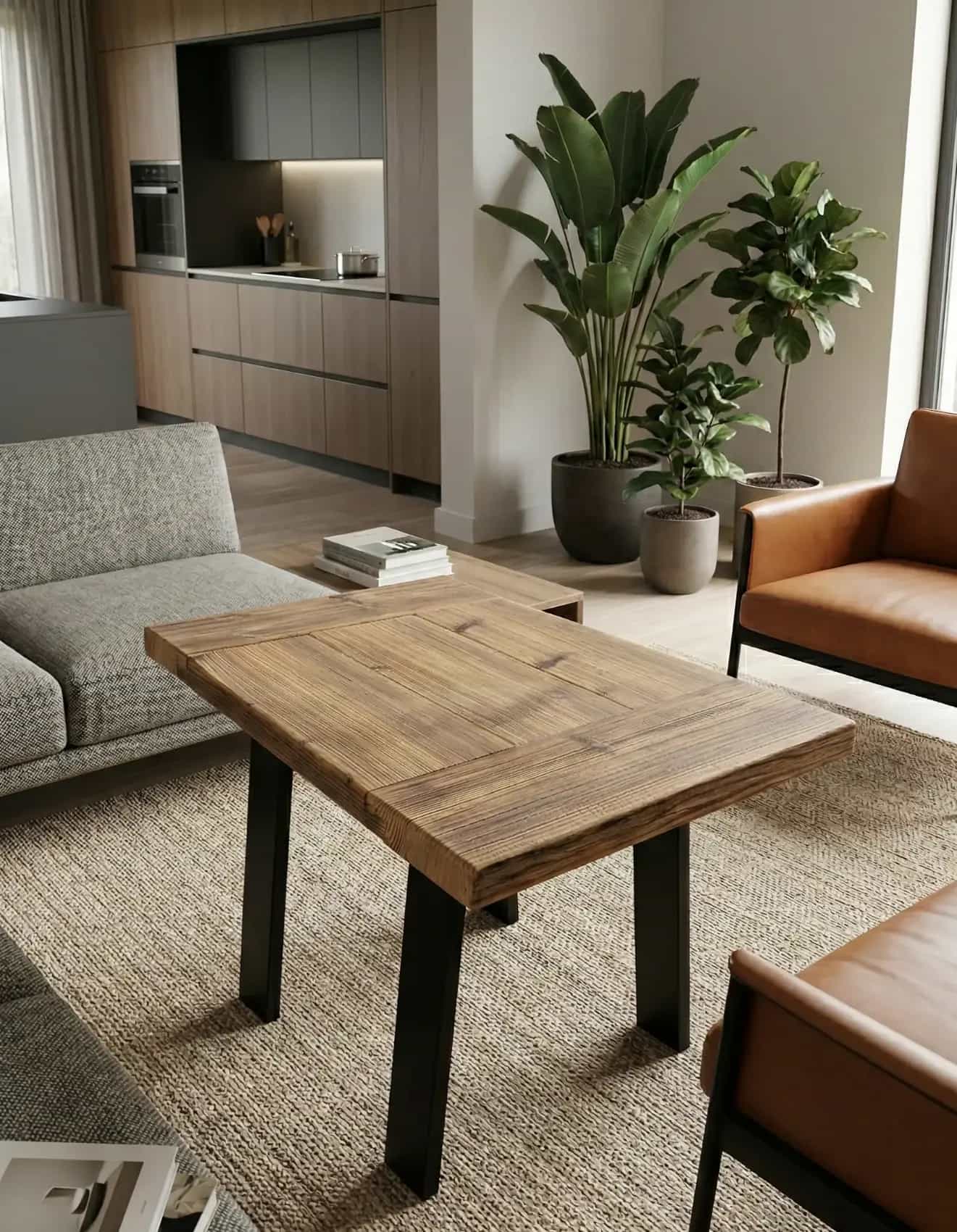 Stolik kawowy "Starzec świerk"