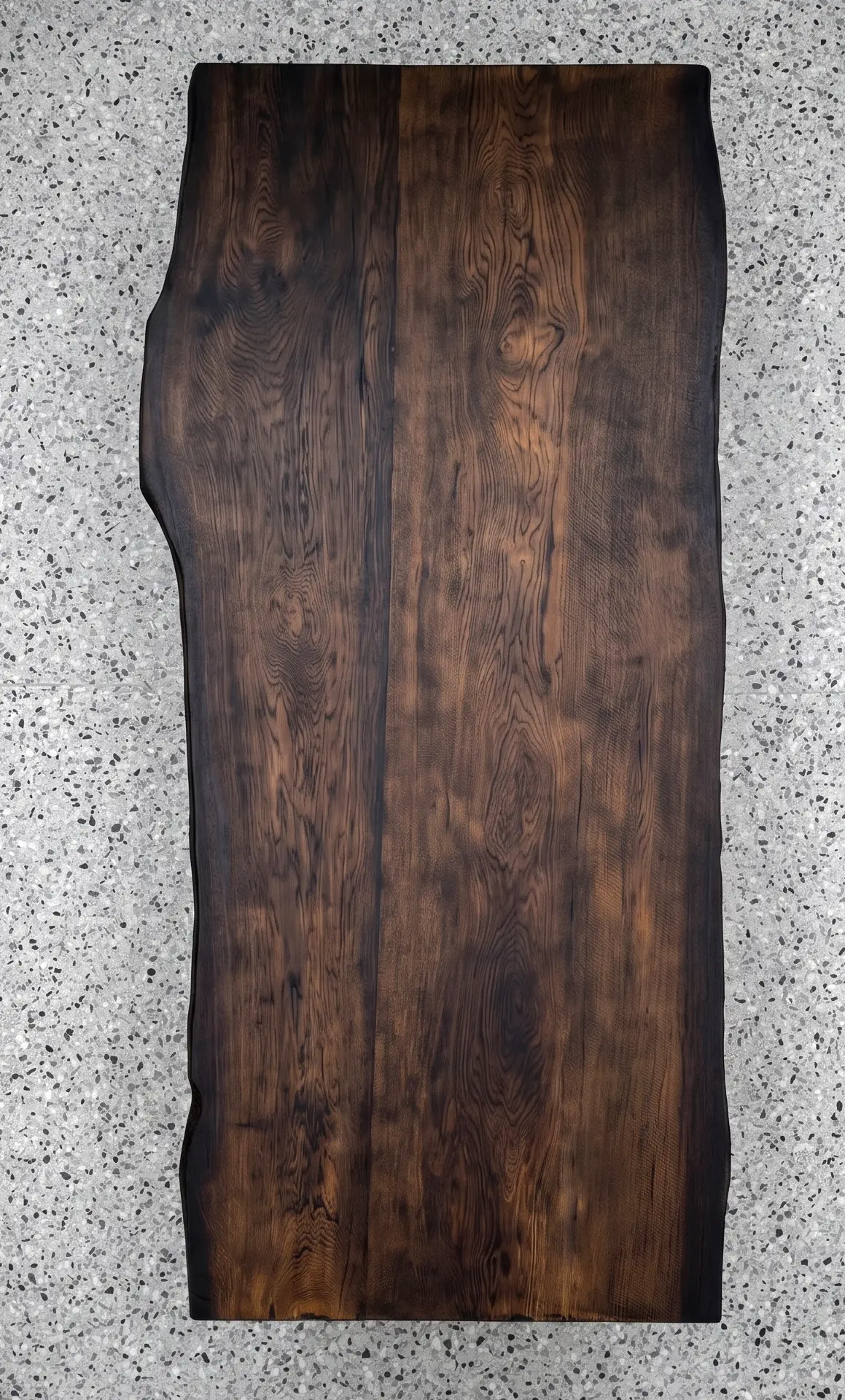 stół do jadalni z drewna - drewniany, 12 osobowy stół szeroki na 78cm z czarnego dębu - szczotkowany
