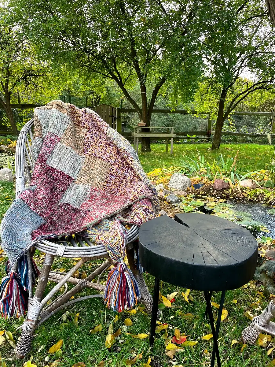 stolik kawowy z dębu przypalany